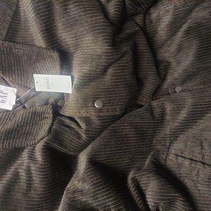 Brand New Corduroy Button Up Men's Lettermen Jacket